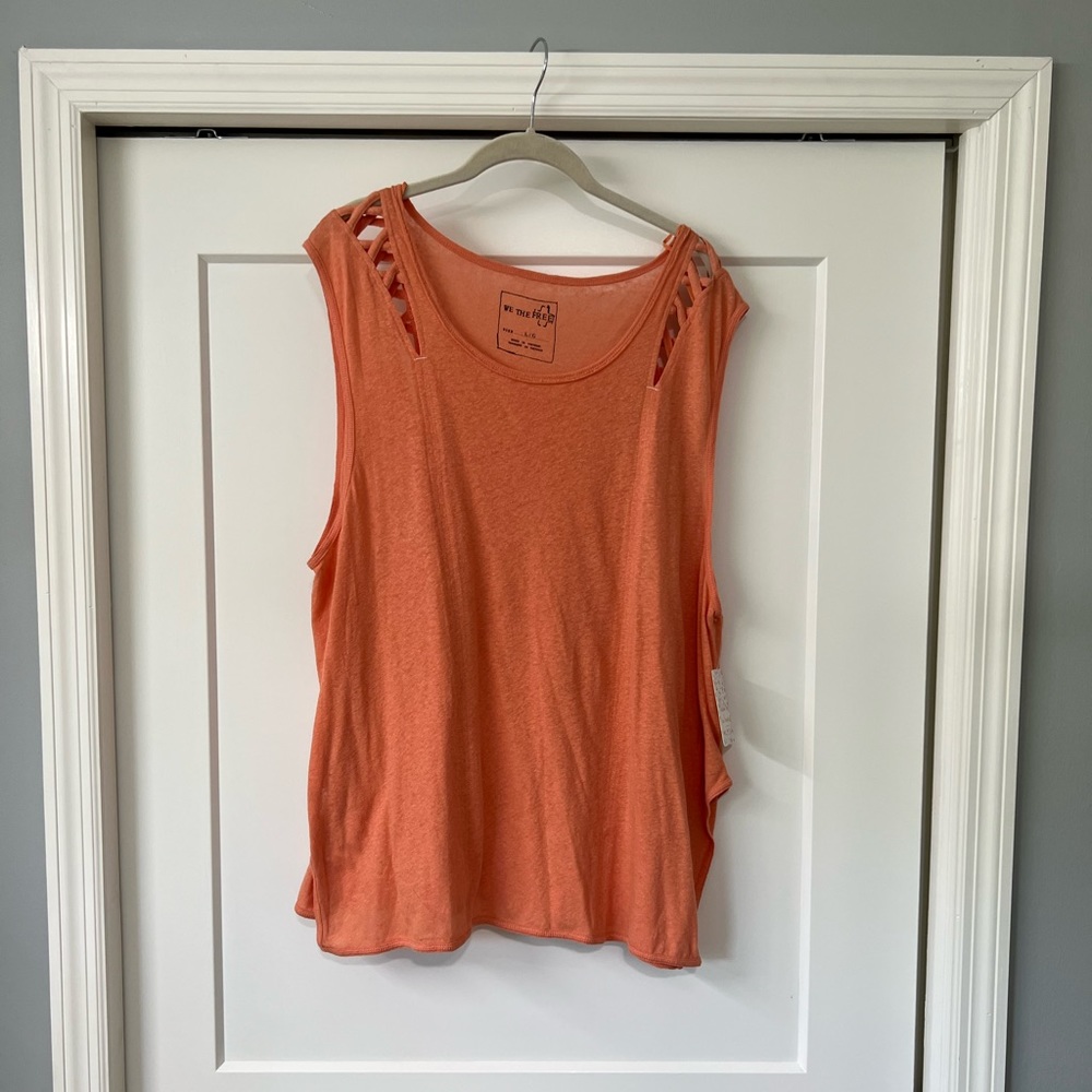 Free People Papaya Shirt